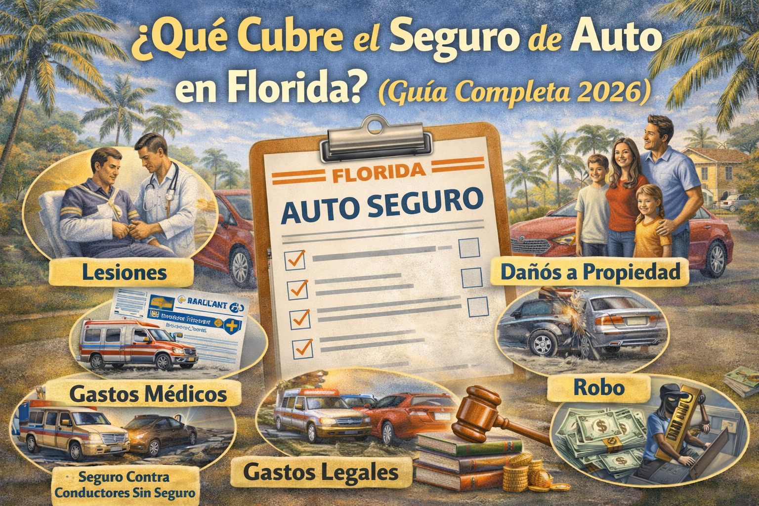 ¿Qué Cubre el Seguro de Auto en Florida? (Guía Completa 2026)