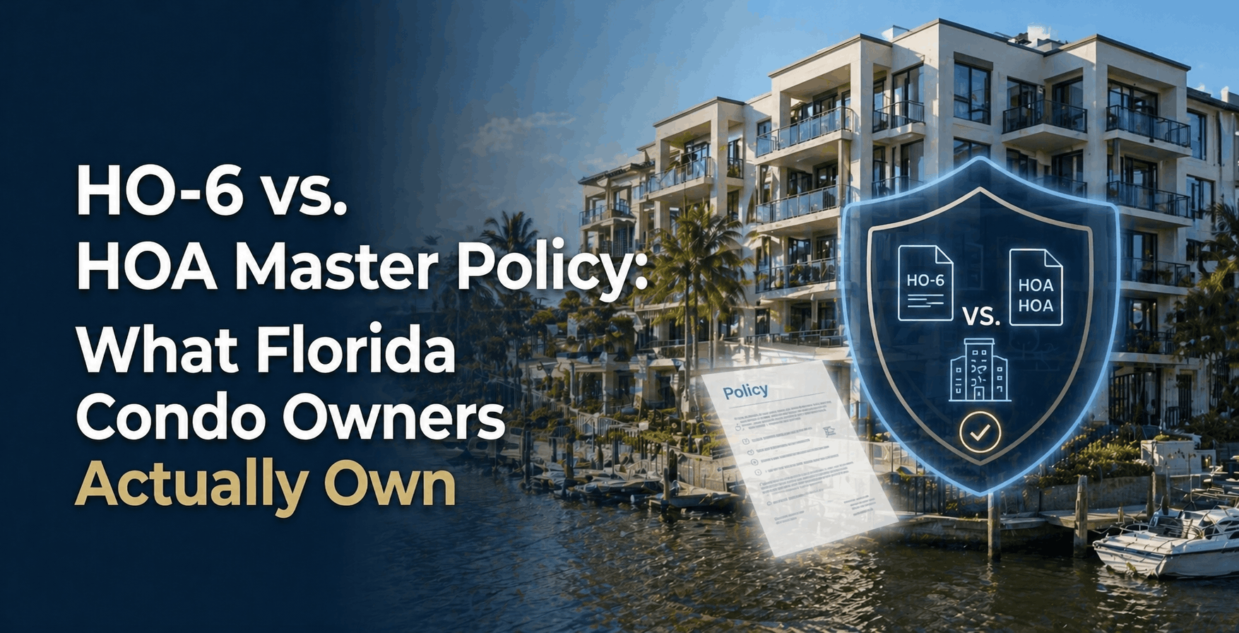 HO-6 vs. HOA Master Policy Florida: What Do You Own? (2026)