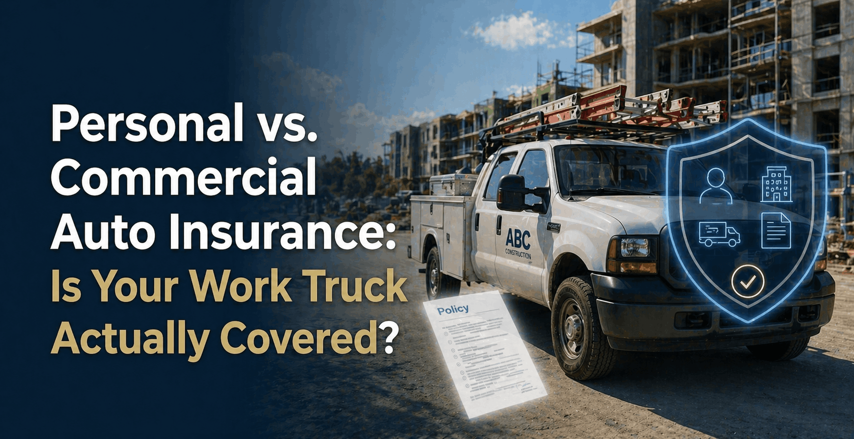 Personal vs. Commercial Auto Insurance Florida: Is Your Truck Covered?