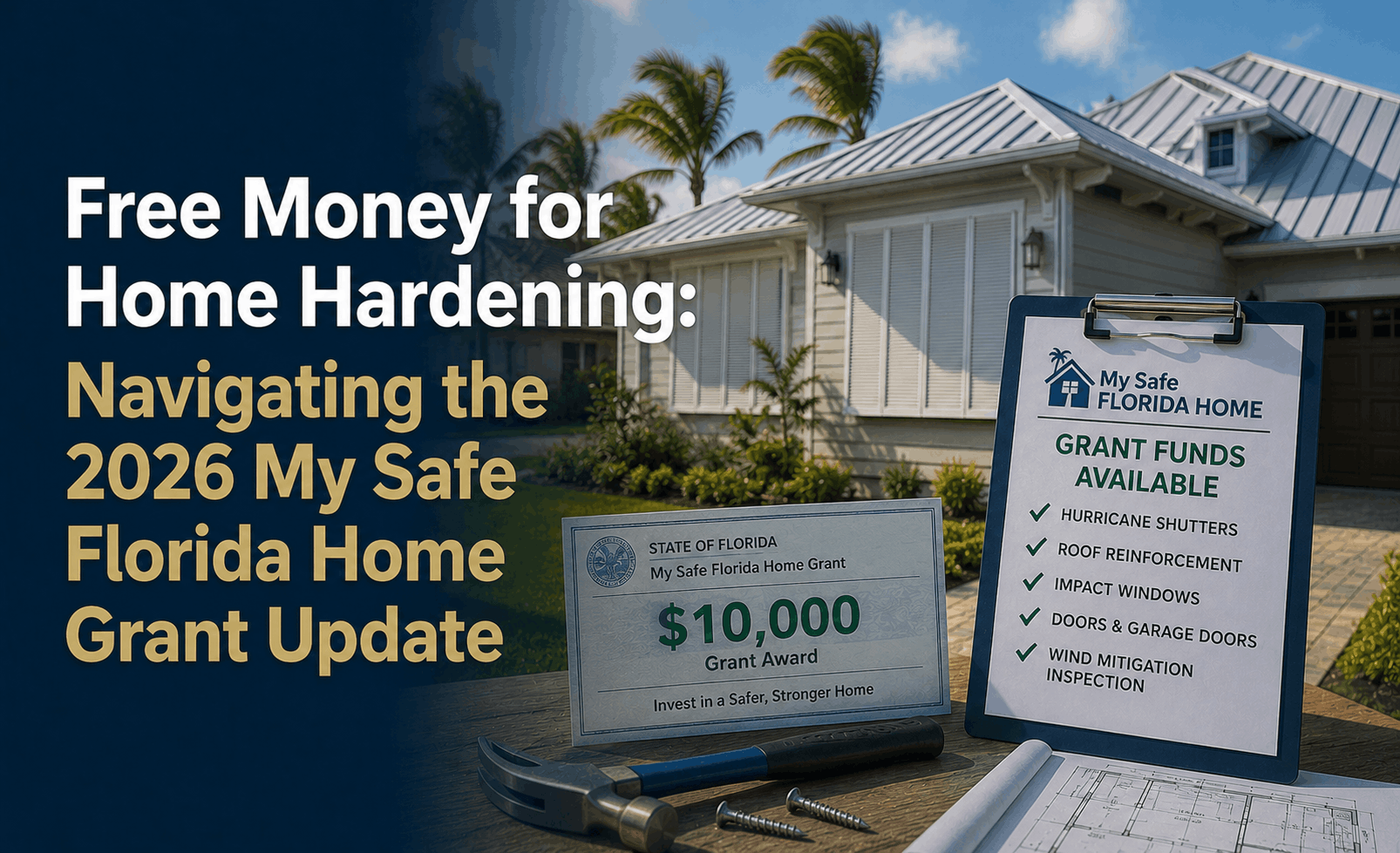 My Safe Florida Home Grant 2026 Update: How to Get $10,000