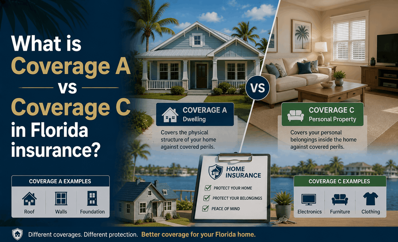 Coverage A vs. Coverage C: Florida Home Insurance Explained (2026)