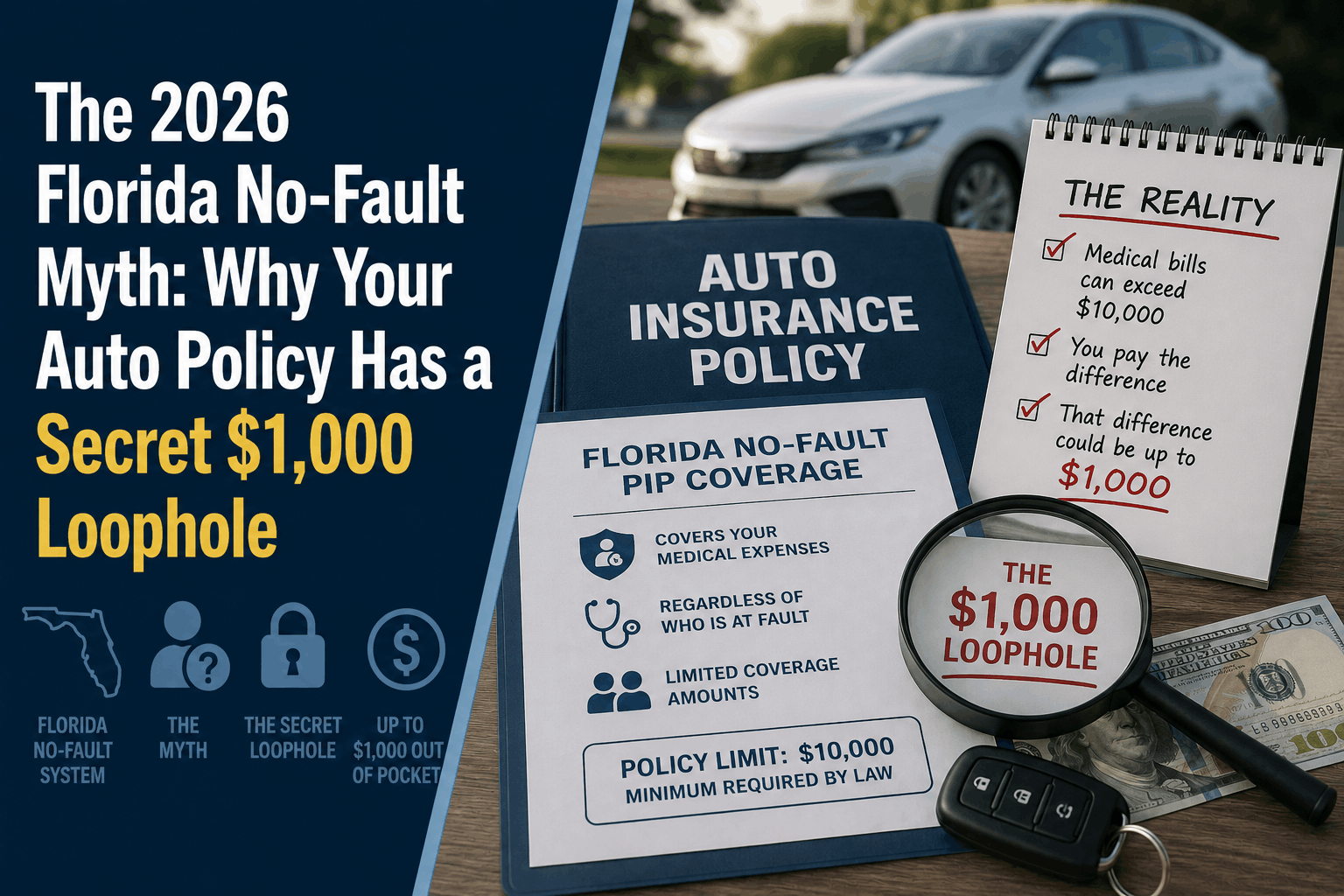 The 2026 Florida No-Fault Myth: The Secret $1,000 PIP Deductible Loophole