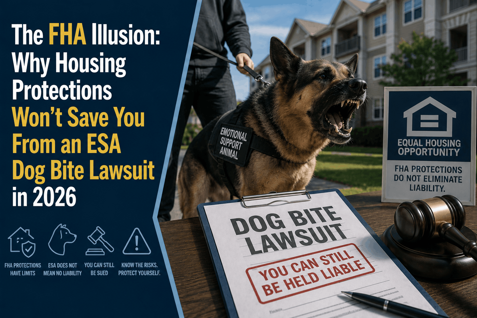 FHA Illusion: Why ESA Dog Bite Lawsuits Defeat Housing Rules (2026)