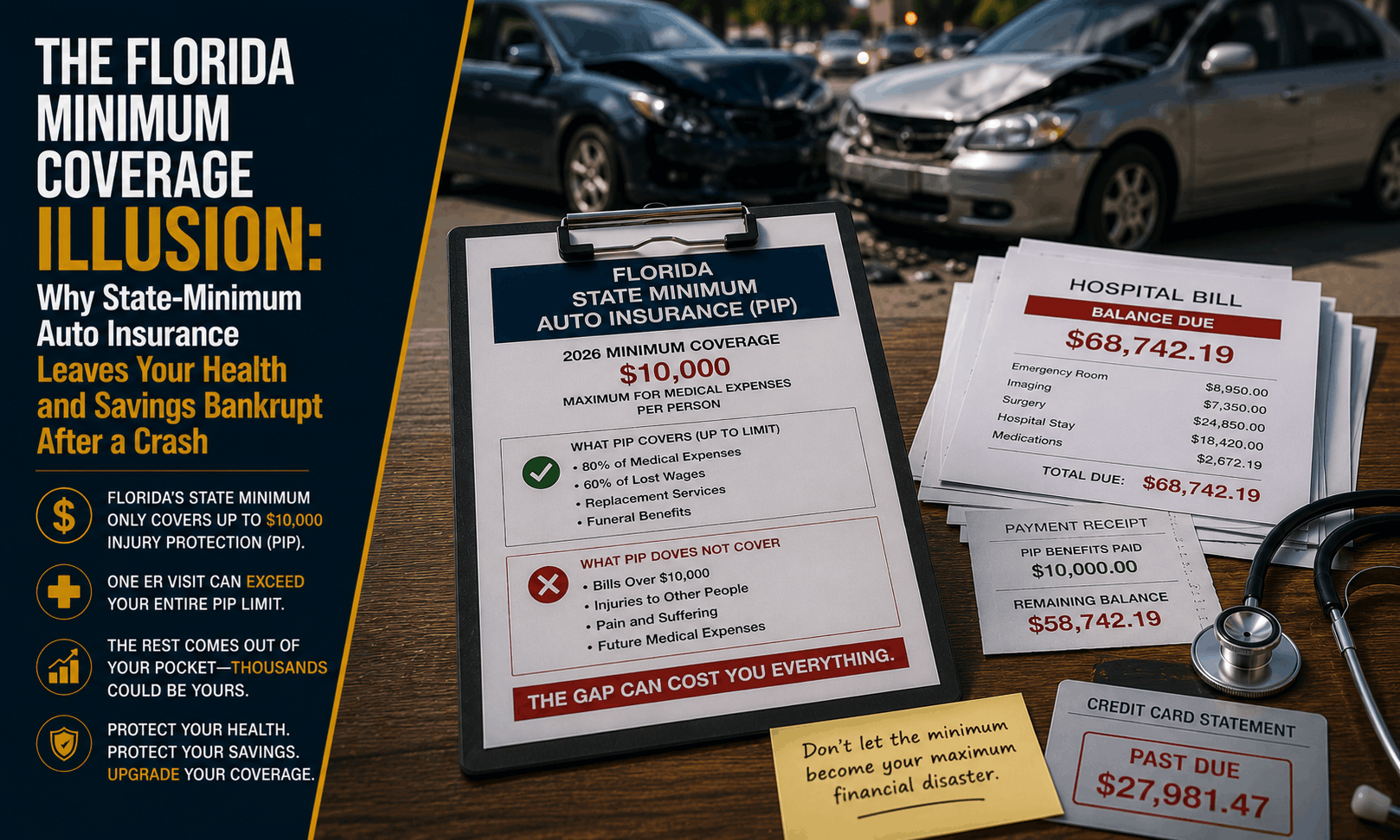 Florida Minimum Auto Insurance Coverage Illusion (2026)