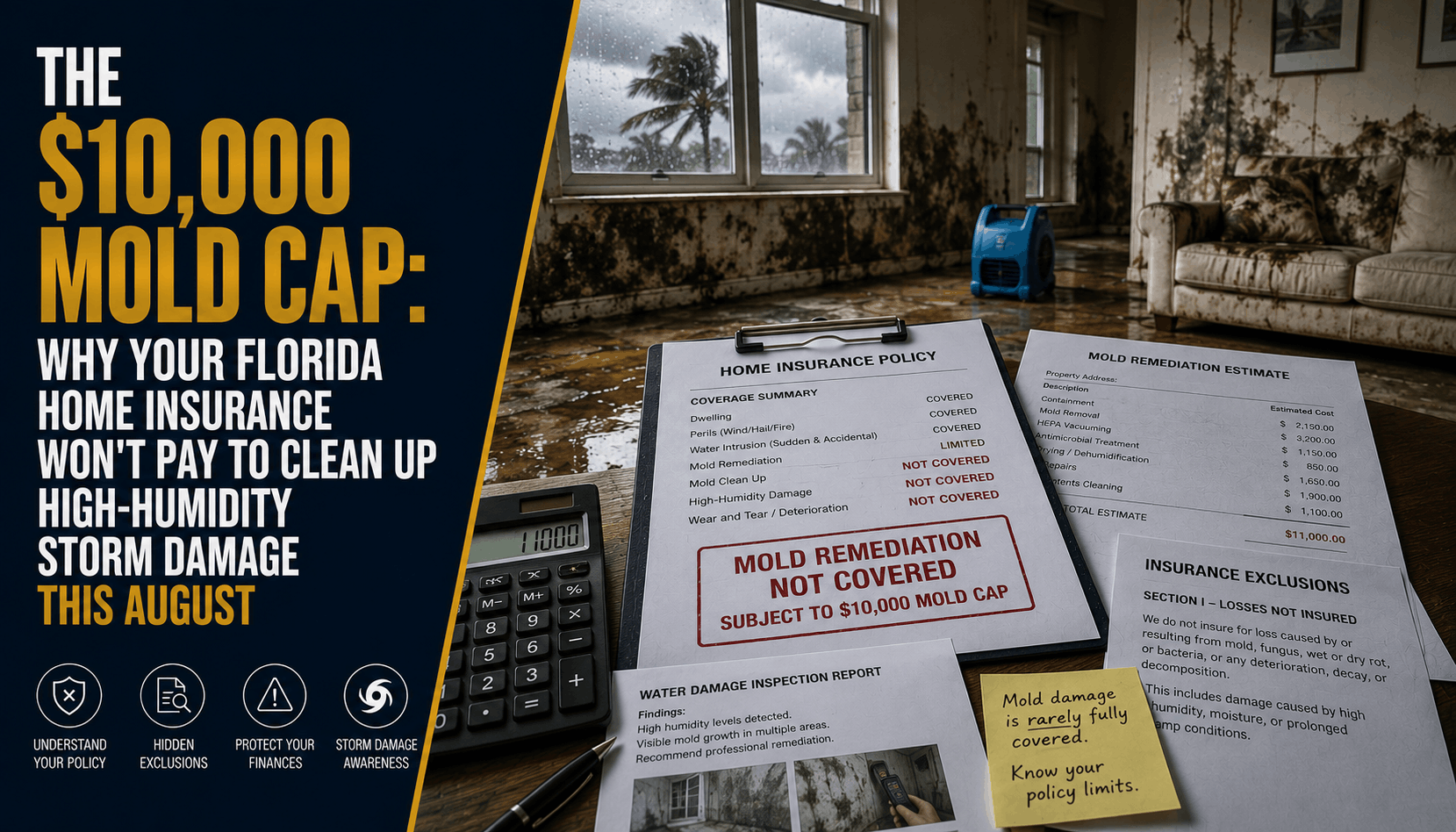 The $10,000 Mold Cap: Florida Home Insurance Mold Limits (2026)