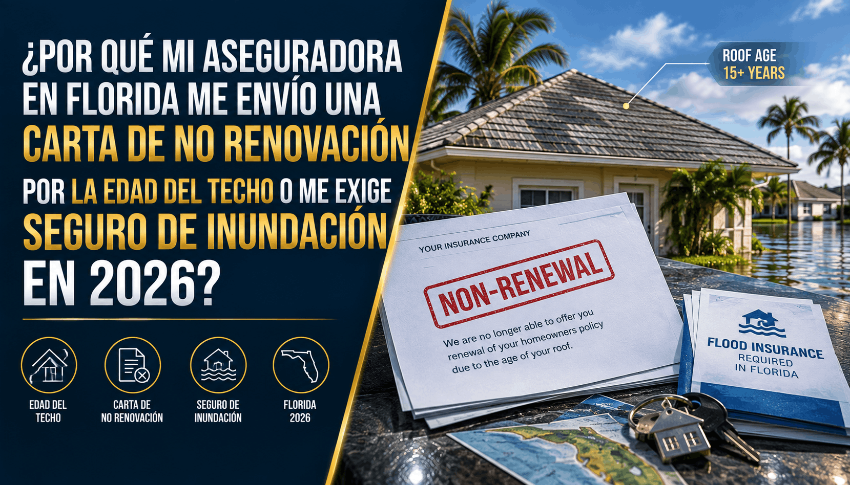 ¿Carta de No Renovación en Florida en 2026? Techo de 15 Años y Reglas de Citizens