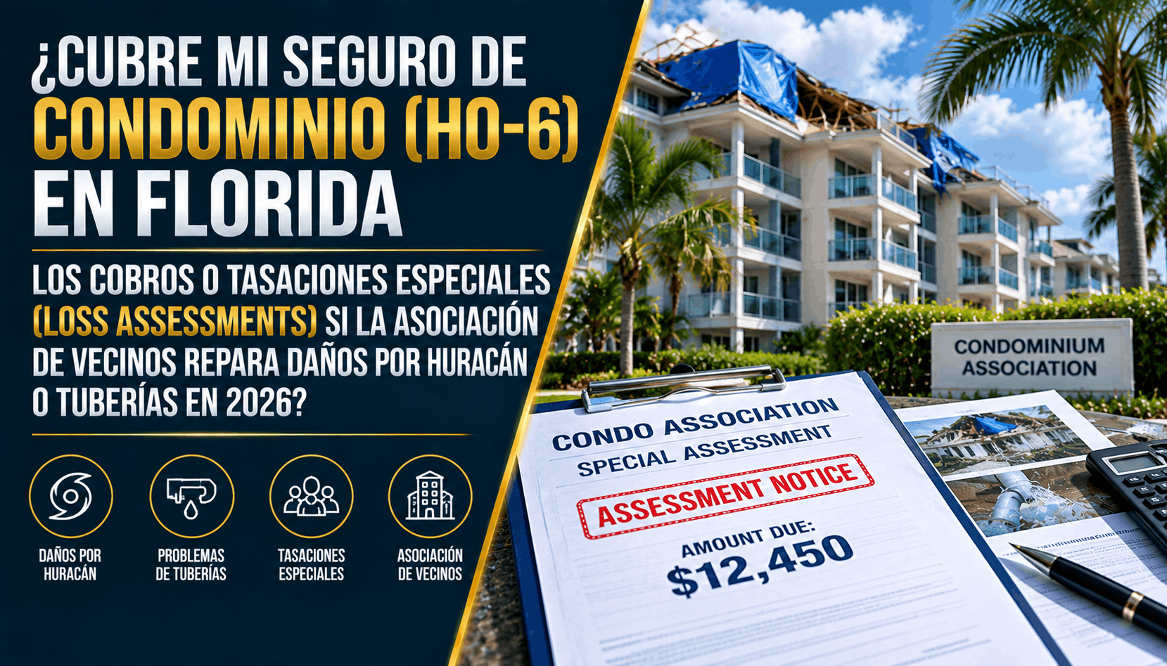 ¿Cubre el Seguro HO-6 los Loss Assessments en Florida? (2026)