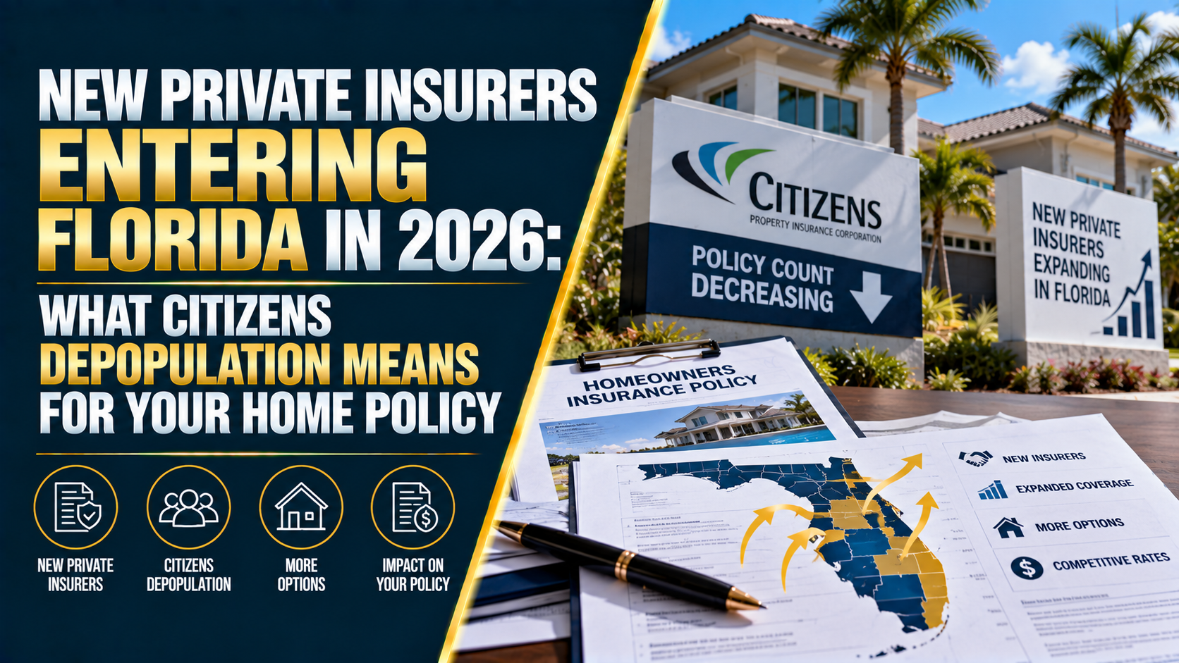 New Private Insurers in Florida (2026): Citizens Depopulation