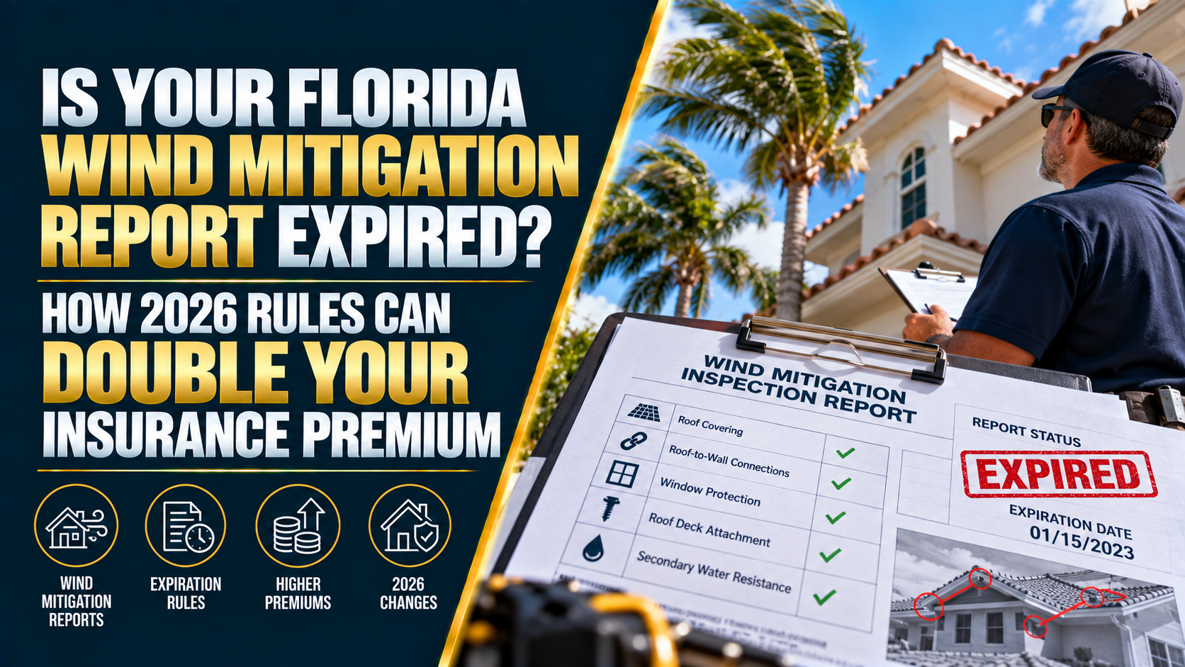 Florida Wind Mitigation Report Expired? 2026 Rules & Rates