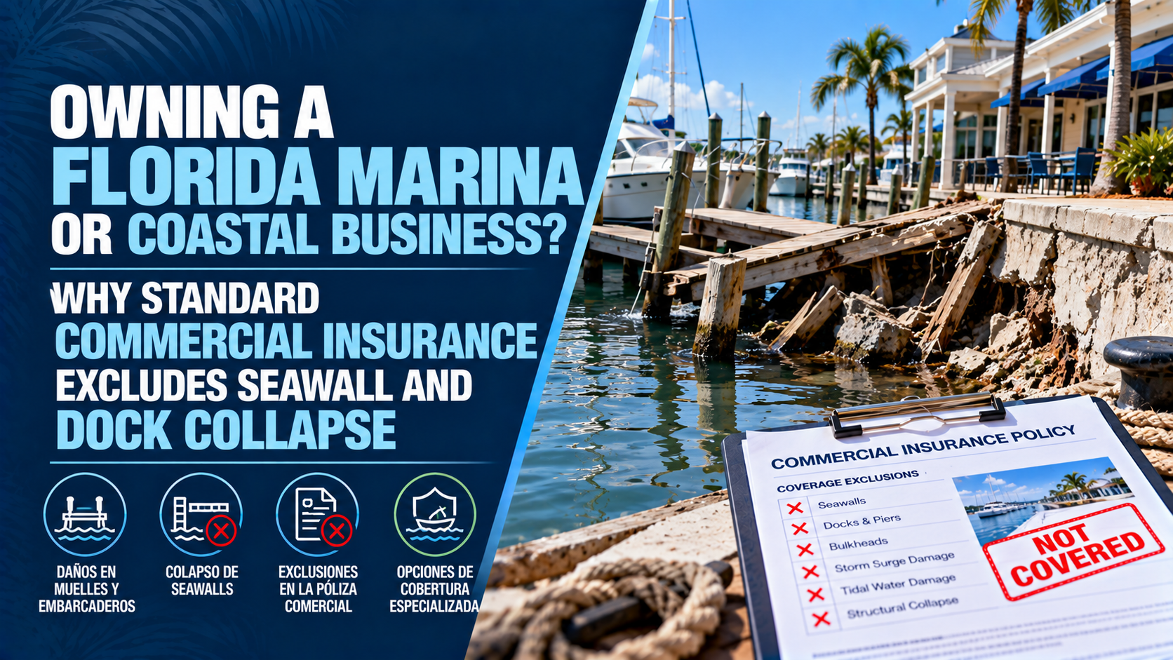 Florida Marina & Coastal Insurance: Seawall and Dock Collapse