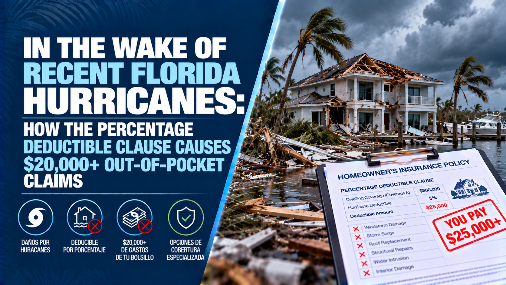 Florida Hurricane Deductible 2026: The $20,000 Out-of-Pocket Gap