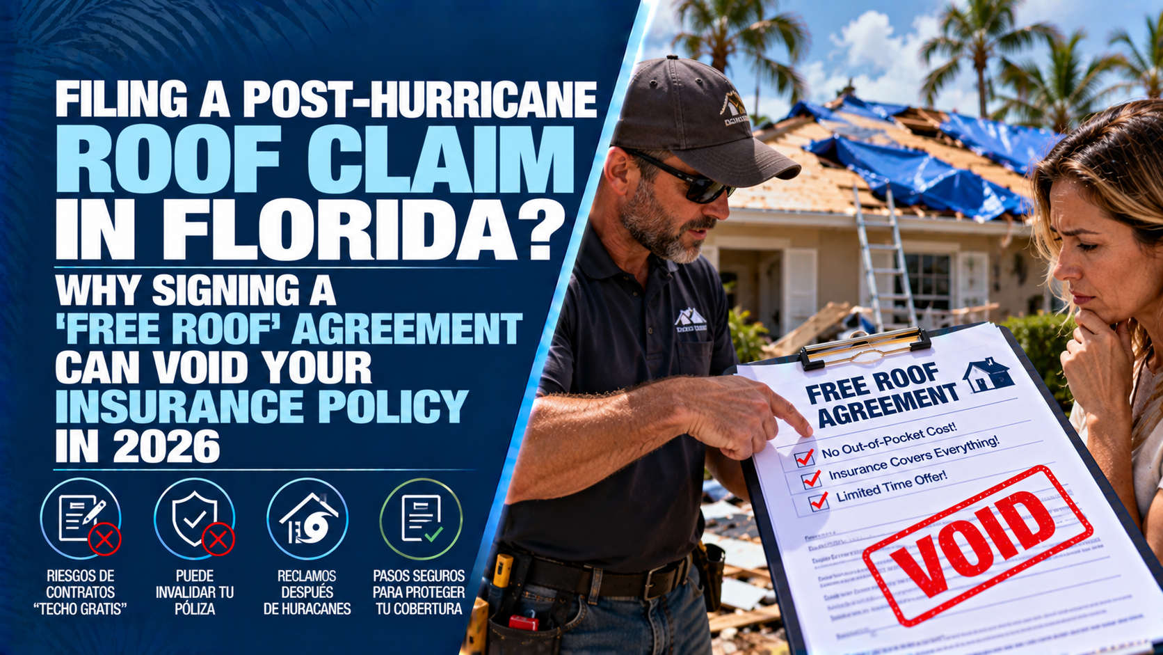 Free Roof Scam Florida 2026: Why Signing Voids Your Insurance