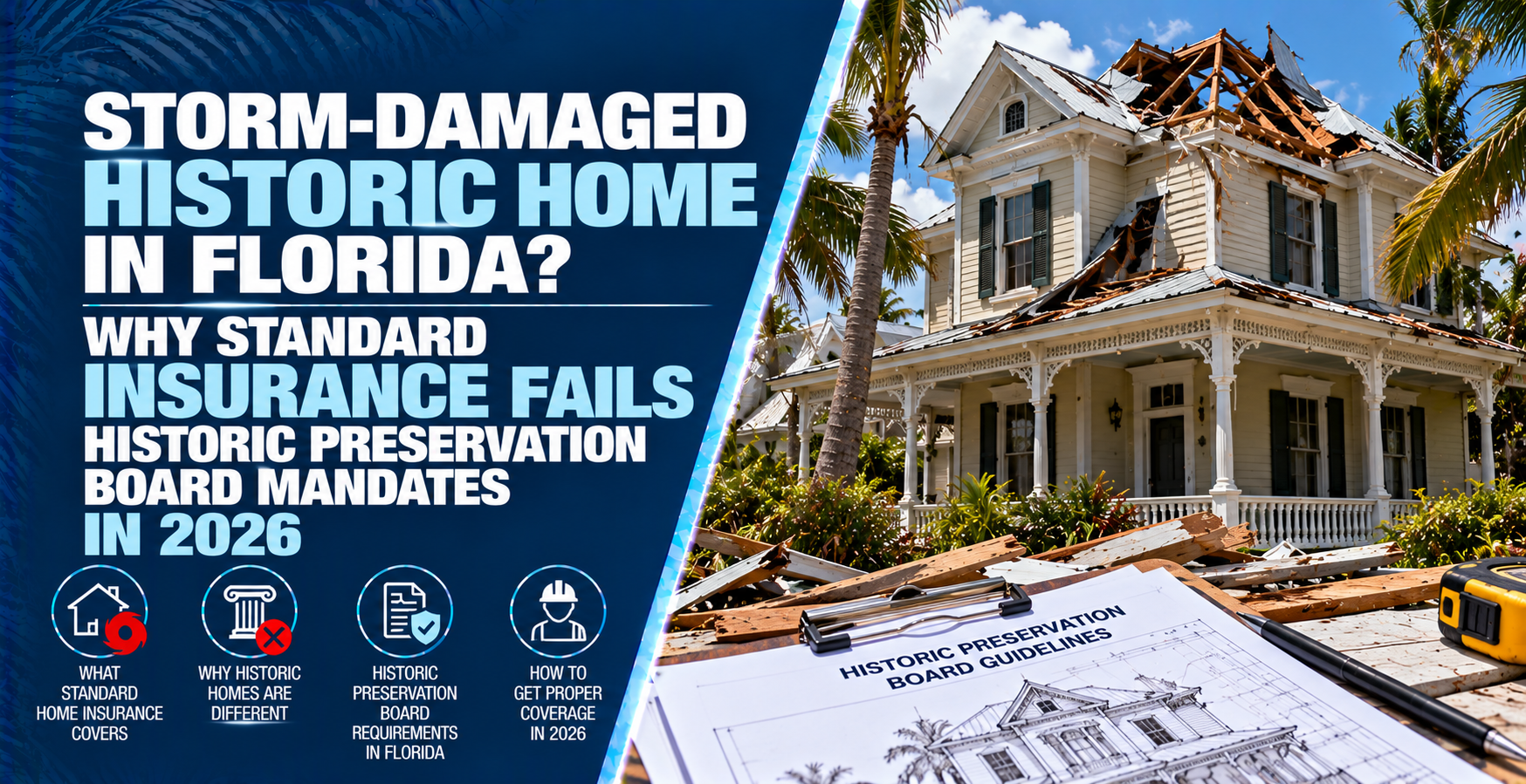 Florida Historic Home Insurance: Preservation Rules & Storm Claims